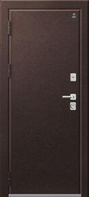 Стальная дверь, Т-3, шоколад муар-шоколад муар, 960*2050 (Пр), в комплекте с замком, Центурион