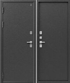 Стальная дверь, Т-5 NEW, антик серебро-антик серебро, 860*2050 (Л), в комплекте с замком, Центурион