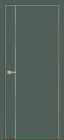 Межкомнатная дверь TECHNO GOLD MV1 с замком, 800*2000, Яшма, Vell Doris (глухая), замок Morelli M1895 MSG молдинг шампань